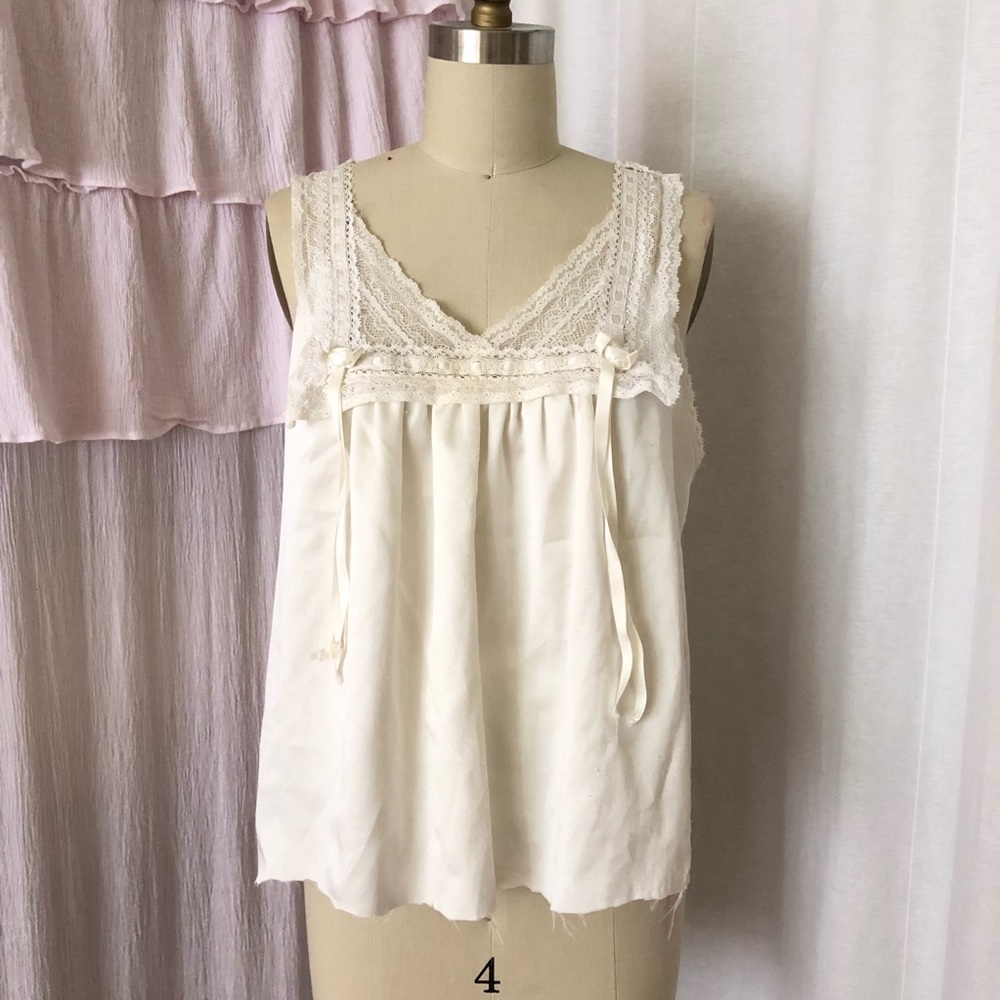 White dior camisole